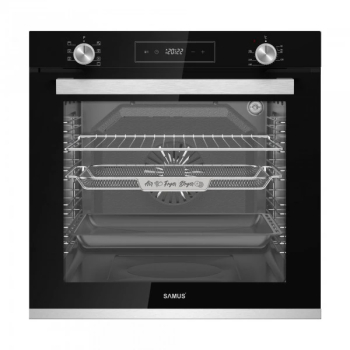 Cuptor incorporabil Samus SCE827GCF electric clasa A 80 litri 7 functii grill ventilatie timer afisaj digital curatare catalitica 2500 W 