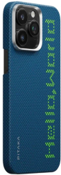Husa Pitaka Tactile Woven Aramida pentru iPhone 16 Pro MagSafe Hello World 