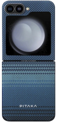 Husa de protectie Pitaka MagEZ 5 600D Moonrise Ultra Slim Samsung Galaxy Z Flip 6 Albastru 