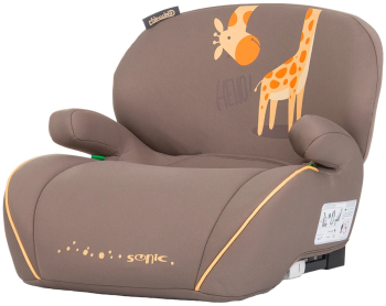 Inaltator auto Chipolino Sonic I-Size 125-150 cm cu sistem Isofix giraffe testat ADAC 