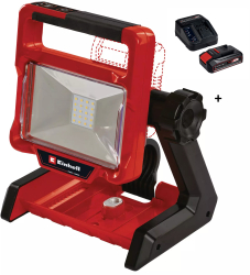 Lampa LED fara fir Einhell TE-CL 182000 LiAC Solo 2000 lm 5700 K 20 LED + Kit acumulator si incarcator Einhell PXC 4512097 18 V 2.5Ah max 72 