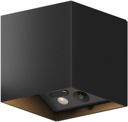 Lampa de perete de exterior LED Calex Volterra reincarcabila 2700K Senzor Miscare 4.000 mAh 7W USB-C IP44 Negru 