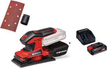 Masina de slefuit orbitala Einhell PXC TC-OS 18187 Li Solo + Kit acumulator si incarcator Einhell PXC 4512097 18 V 2.5Ah max 720 W 