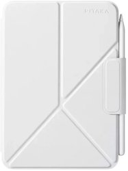 Husa de protectie Pitaka pentru iPad Mini 6\/Mini (A17 Pro) MagEZ Folio 2 Alb