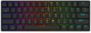 Tastatura mecanica Savio BLACKOUT X2 USB Layout US Switch-uri OUTEMU Red Hot Swap Iluminare RGB 61 taste (Negru) 