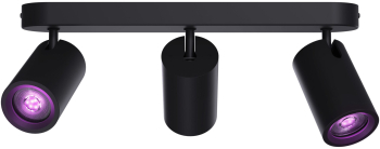 Plafoniera LED RGB inteligenta Calex ovala cu 3 spoturi Wi-Fi Bluetooth 4.9W 345 lm dimabila lumina alba si colorata (2200-4000K) 27cm