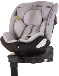 Scaun auto Chipolino Tourino I-Size 40-150 cm ash grey cu sistem Isofix 