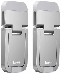 Set Cleme Pliabile Suport Laptop Baseus LUZC000012 Fixare Adeziva Silver 