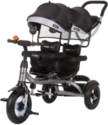 Tricicleta gemeni Chipolino 2Play obsidian silver 