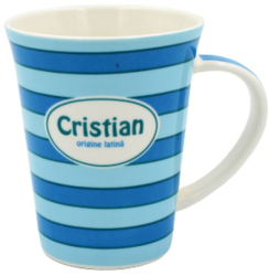 Cana din portelan personalizata Cristian 