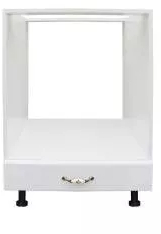 Corp pentru cuptor incorporabil cu sertar Zebra alb/MDF Alb lucios fara blat 60 x 82 x 57 cm 