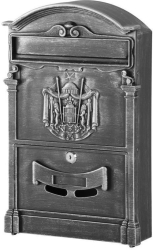 Cutie postala aluminiu antic 25.5x9x41  cm 