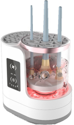 Dispozitiv Portabil de Curatare a Pensulelor de Machiaj Flippy cu Functie de Uscare 5V 850RPM Cablu 1.2 m 17.3 x 12.1 x 17.5 cm Alb 