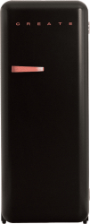 Frigider Retro CREATE 281 litri negru/teracota 