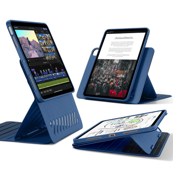Husa Cu Grad Ridicat de Protectie pentru iPad Air 13 2024 X48 Thermoresistant plastic Blue 