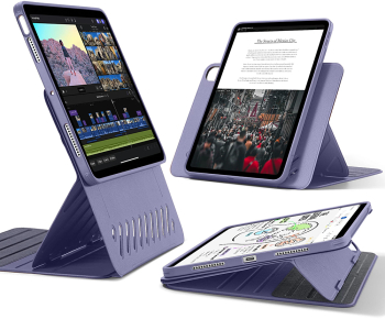 Husa Cu Grad Ridicat de Protectie pentru iPad Air 13 2024 X55 Thermoresistant plastic Berry Purple 