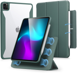 Husa Cu Grad Ridicat de Protectie pentru iPad Pro 11 2021/2022 D57 Hard Plastic Emerald Green 