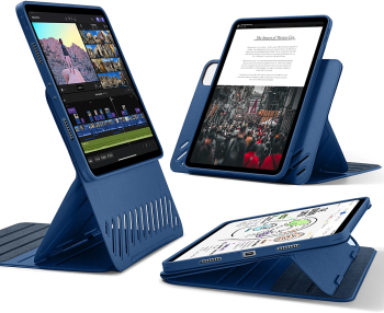 Husa Cu Grad Ridicat de Protectie pentru iPad Pro 11 2024 X50 Thermoresistant plastic Blue 