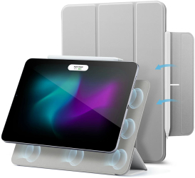 Husa Cu Grad Ridicat de Protectie pentru iPad Pro 11 2024 X59 TPU Titanium Grey 