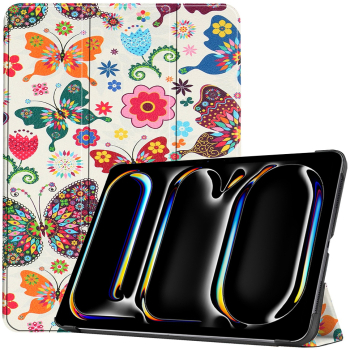 Husa Cu Grad Ridicat de Protectie pentru iPad Pro 13 2024 X26 MicroTwine Butterfly 