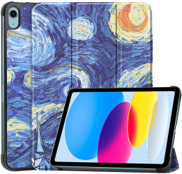 Husa pentru iPad 10 2022 10.9 SoL Protect W56 Nanotextil Starry Night