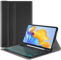 Husa Protectie cu Tastatura pentru Honor Pad 8 R70 Silicon Flex Deep Dark 