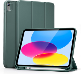 Husa Protectie pentru iPad 10 2022 10.9 SoL Compact S55 Termoplastic Forest Green 