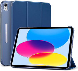 Husa Protectie pentru iPad 10 2022 10.9 SoLSiA S53 Piele ecologica Albastru Marin 