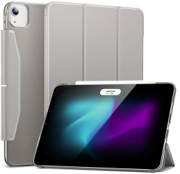 Husa Protectie pentru iPad Air 13 2024 C15 Piele ecologica Frosted Metal Gray 