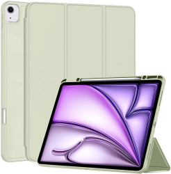 Husa Protectie pentru iPad Air 13 2024 Q38 TPU Matcha Lucky Green 