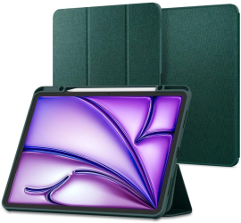 Husa Protectie pentru iPad Air 4 2020/Air 5 2022/Air 11 2024 G89 Nailon Midnight Lucky Green 