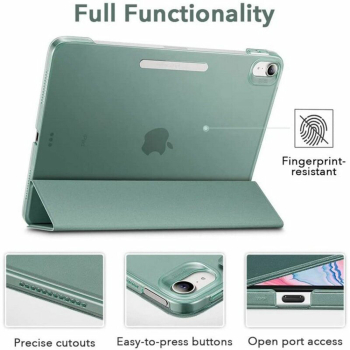 Husa Protectie pentru iPad Air 4 2020/Air 5 2022/Air 6 2024 SoL Protect L24 Piele ecologica Verde 