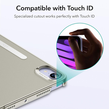 Husa Protectie pentru iPad mini 6 2021 SoL Protect C90 Piele ecologica Gri 