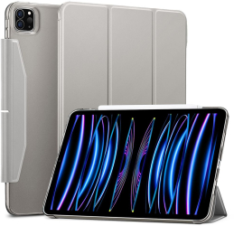 Husa Protectie pentru iPad Pro 11 2020/2021/2022 SoL Compact L25 Piele ecologica Metal Gray 