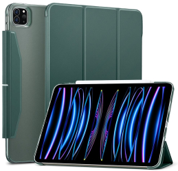 Husa Protectie pentru iPad Pro 11 2020/2021/2022 SoL Grip M66 Piele ecologica Forest Green 