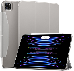 Husa Protectie pentru iPad Pro 11 2021/2022 X62 Piele ecologica Metal Gray 