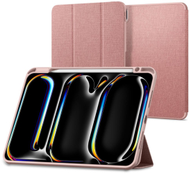 Husa Protectie pentru iPad Pro 11 2024 C62 Nailon Golden Rose 