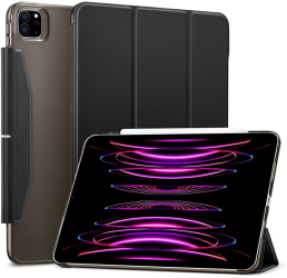 Husa Protectie pentru iPad Pro 12.9 2021/2022 SoL Compact M80 Piele ecologica Deep Dark 