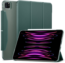 Husa Protectie pentru iPad Pro 12.9 2021/2022 SoL Compact M83 Piele ecologica Forest Green 