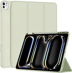 Husa Protectie pentru iPad Pro 13 2024 Q43 TPU Matcha Lucky Green 
