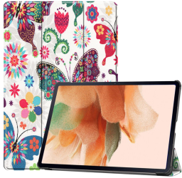 Husa Protectie pentru Samsung Galaxy Tab S7 Plus/S8 Plus/S7 FE SoL Protect W60 Nanotextil Butterfly 