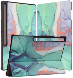 Husa Protectie pentru Samsung Galaxy Tab S8 Ultra/S9 Ultra Sol Safe B51 Nanotextil Lucky Green Time 