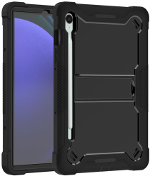 Husa Protectie pentru Samsung Galaxy Tab S9 FE + Folie R89 Lexgard Deep Dark