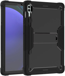 Husa Protectie pentru Samsung Galaxy Tab S9 FE Plus + Folie R78 Lexgard Deep Dark 