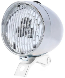 Lampa retro pentru bicicleta crom Gonga® Argintiu 
