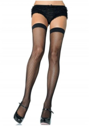 Nylon Fishnet - Ciorapi Sexy Tip Plasa Negri Marime Universala 