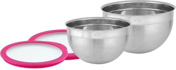 Set de 2 boluri Rosle - 13588 inox/roz 
