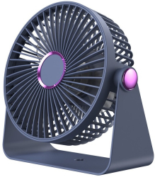 Ventilator 2in1 Flippy de Masa/de Perete Incarcare USB 3.7 V 4.5 W 1200 mAh 17.5 x 17 x 7.6 cm Albastru Fumuriu
