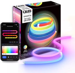 Banda LED Calex Smart Neon Tube 360 3M RGBIC 18W 3M IP44 Multicolor 