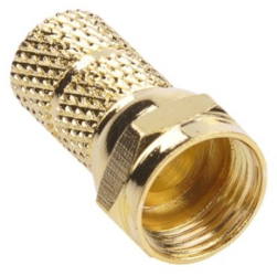 Mufa F tata 6.8mm SAT cupru Gold Cabletech
